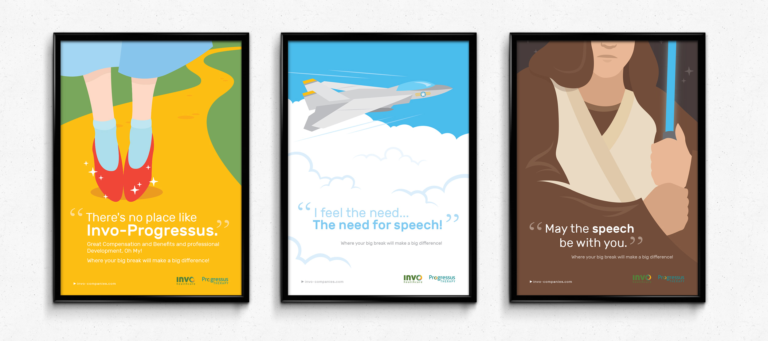 Invo Health: Vector Illustrations on Film Posters